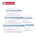 Alto Borosilicate 10 unids vidrio comida recipiente